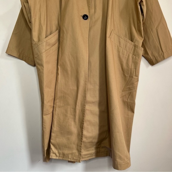 * RESERVED FOR DOROTHY * Gentle Herd Oversized Cotton Trench Coat in Beige - Picture 9 of 16